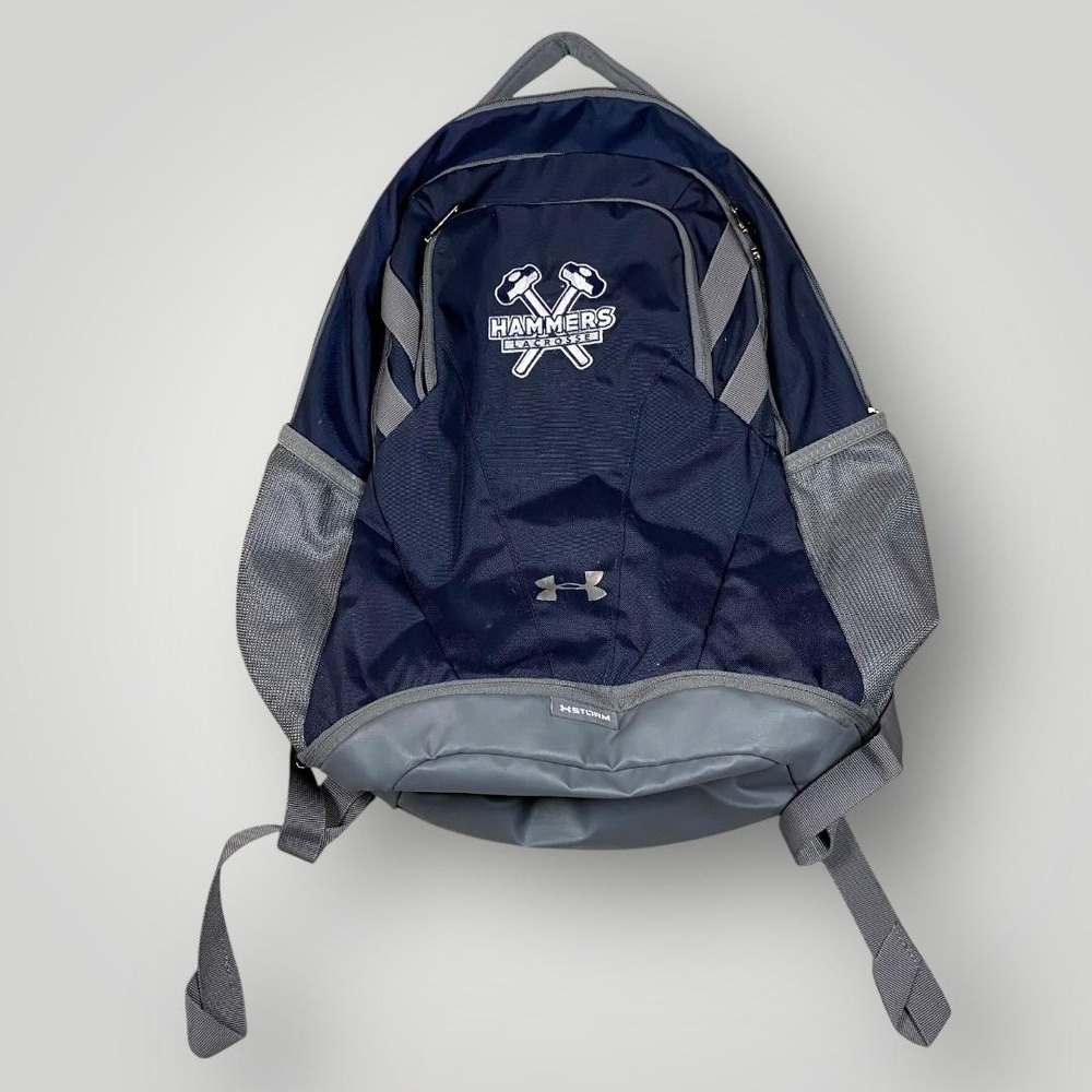 Under‎ Armour Hammers Lacrosse UA Storm Backpack Navy Gray Sports Bag Adult
